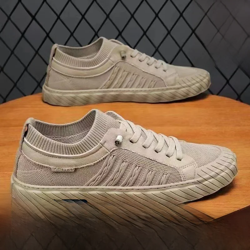 

Мужские повседневные парусиновые слипоны, дышащие, противоскользящие, износостойкие, модные, универсальные, Walking oes, летний сезон