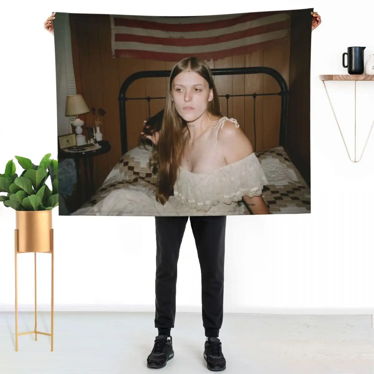 

Ethel Cain Throw Blanket Men's Soft Warm Throw Blanket for Couch