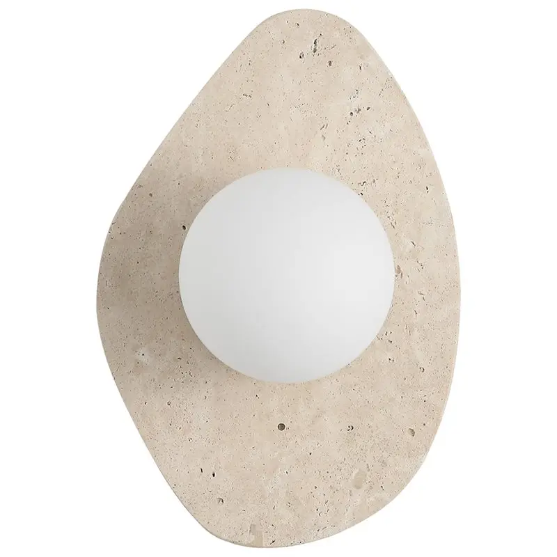 

AT19-Bedroom Decoration LED Wall Lights Living Room Stair Lighting Travertine Bedside Lamps