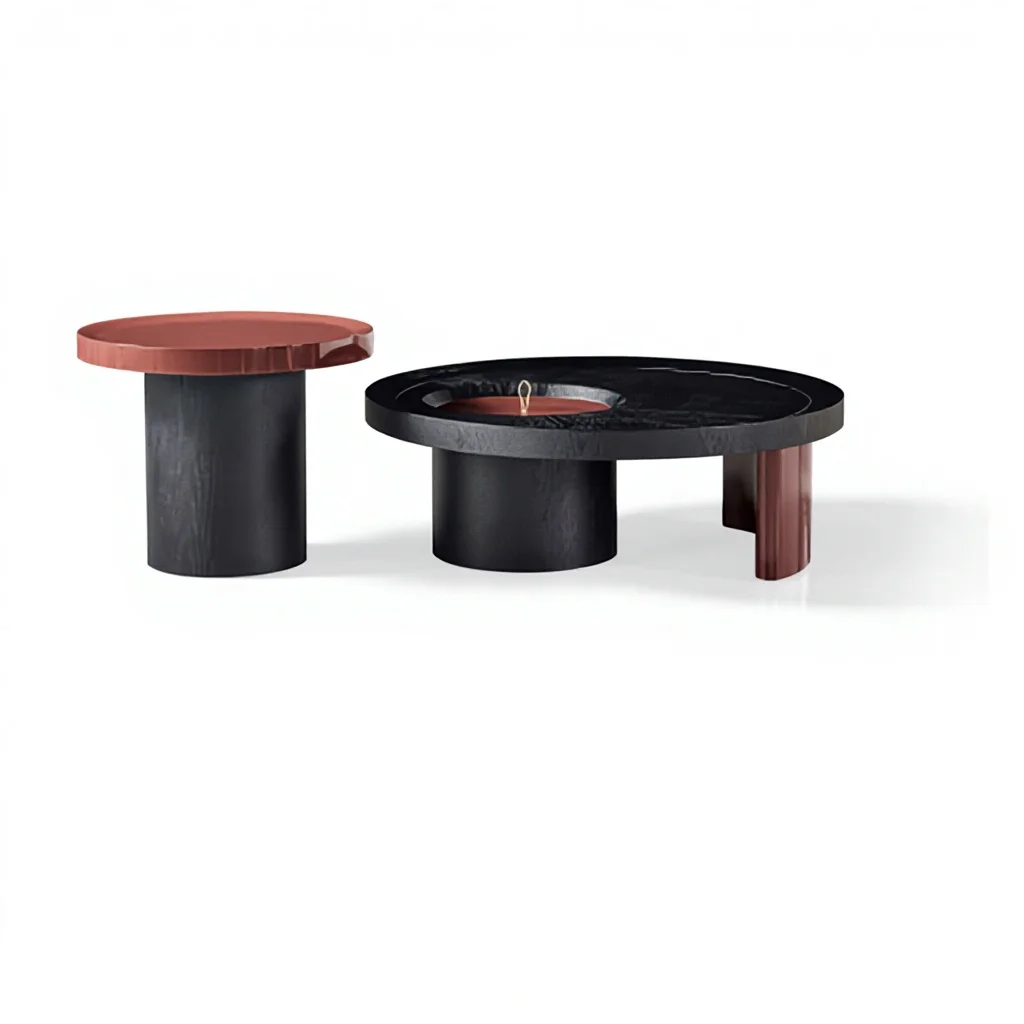 #Modern Luxury Adjustable Accent Coffee Table Set with Wooden Panel Design for Living Room & Hotel Use