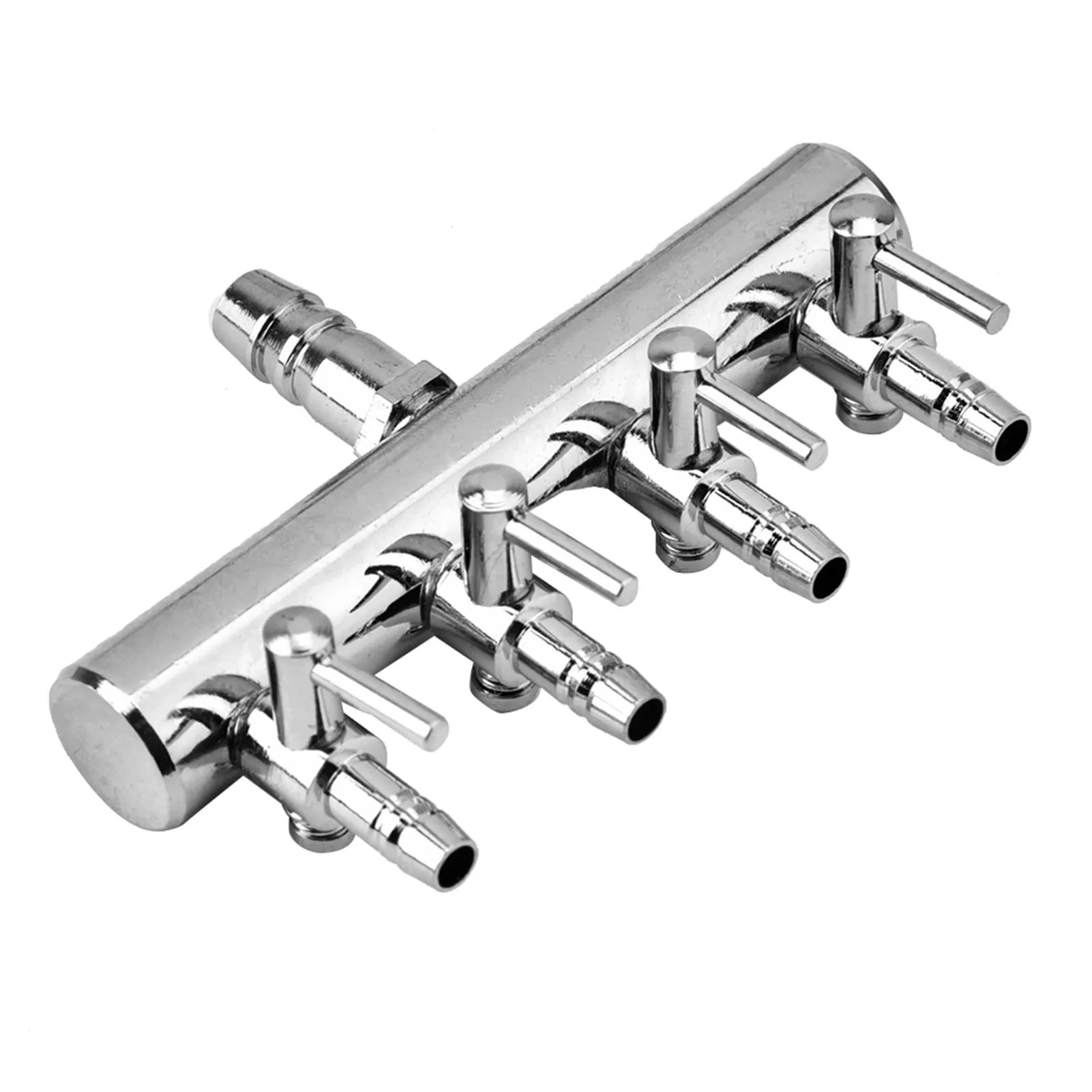 Edelstahl Aquarium Luftstromventil 8mm auf 4mm Verteilerventil für Aquarium Fischbecken Zubehör