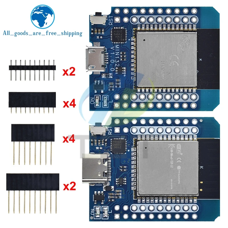 D1 mini esp32 ESP-32 wifi + bluetooth internet das coisas placa de desenvolvimento baseado esp8266 totalmente funcional para arduino esp32