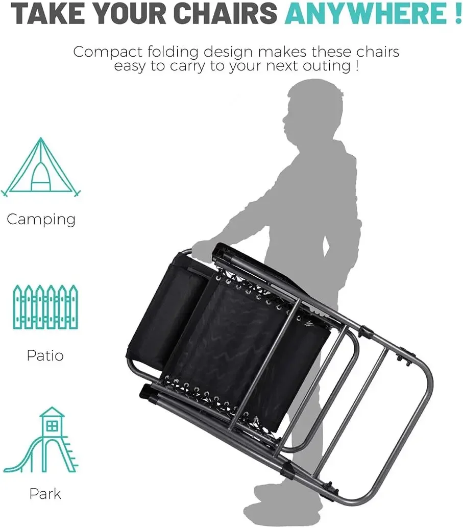 중력 제로 메쉬 잔디 안락 의자, 야외 휴대용 접이식 의자, 캠핑, 낚시, 해변용