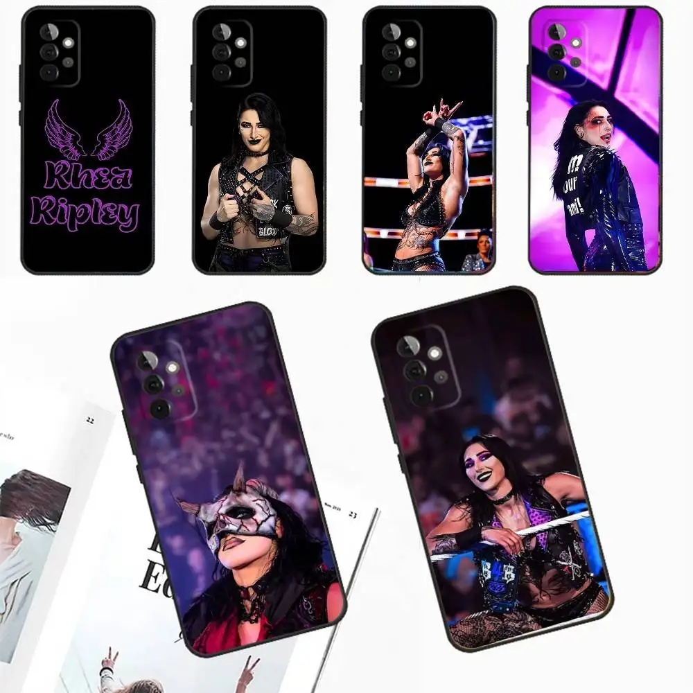 

R-RheaS R-Ripley Phone Case For Samsung Galaxy A13,A21s,A22,A31,A32,A52,A53,A71,A80,A91 Soft Black Phone Cover