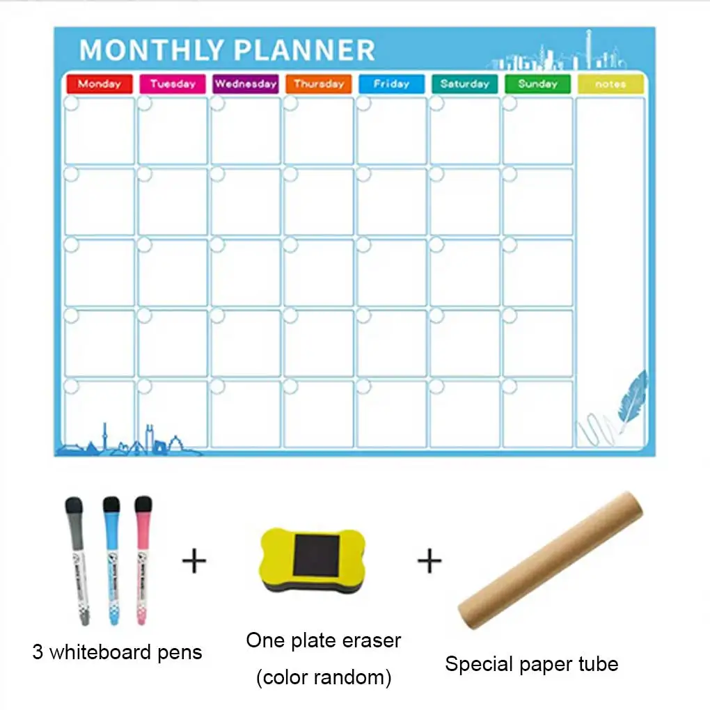 Whiteboard Dry Erases Message Memo White Board Living Room Fridge Refrigerator Calendar Stickers List Planner Boards