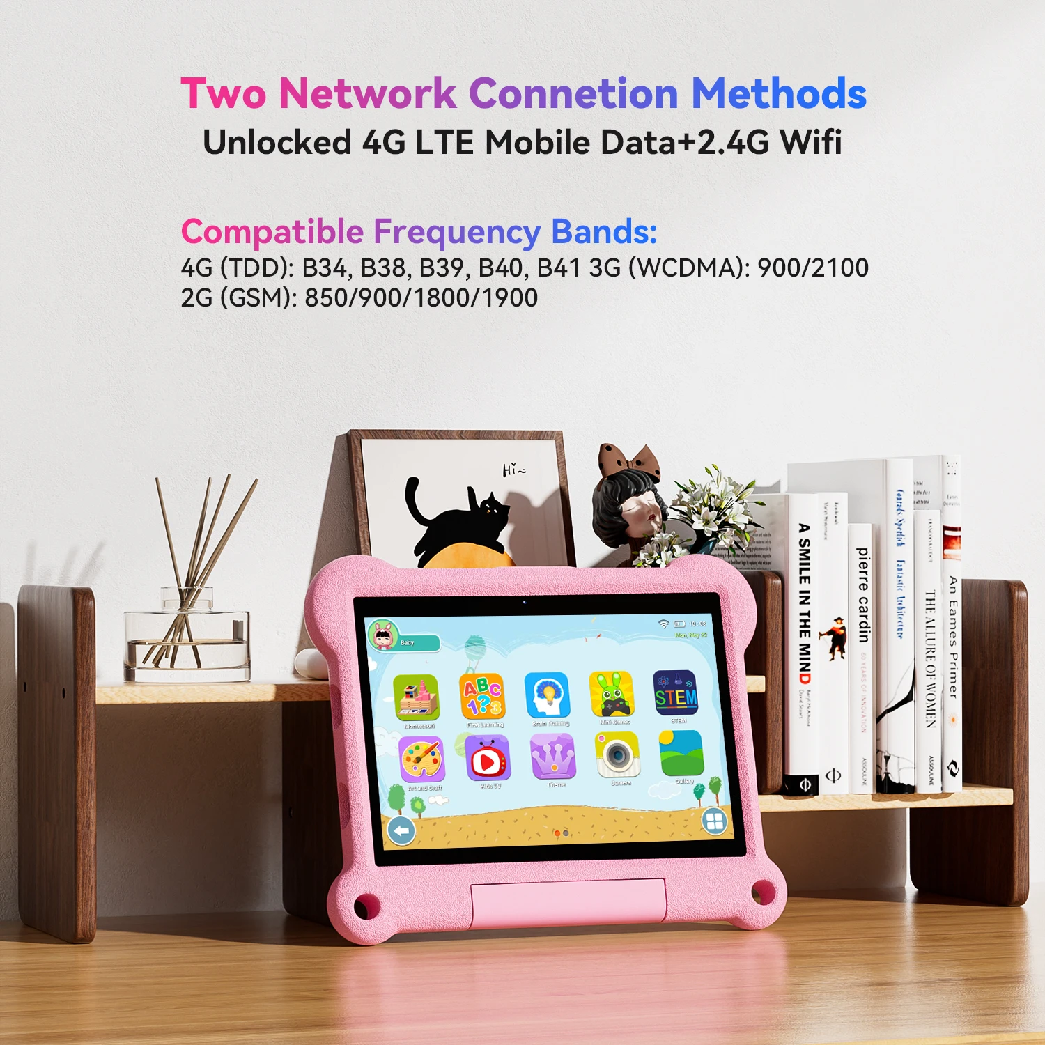 (Clearance)10 Inch Kids Tablet Android14 4GB RAM + 64GB ROM WIFI Google Play Children Tablet for Kids Study Gaming
