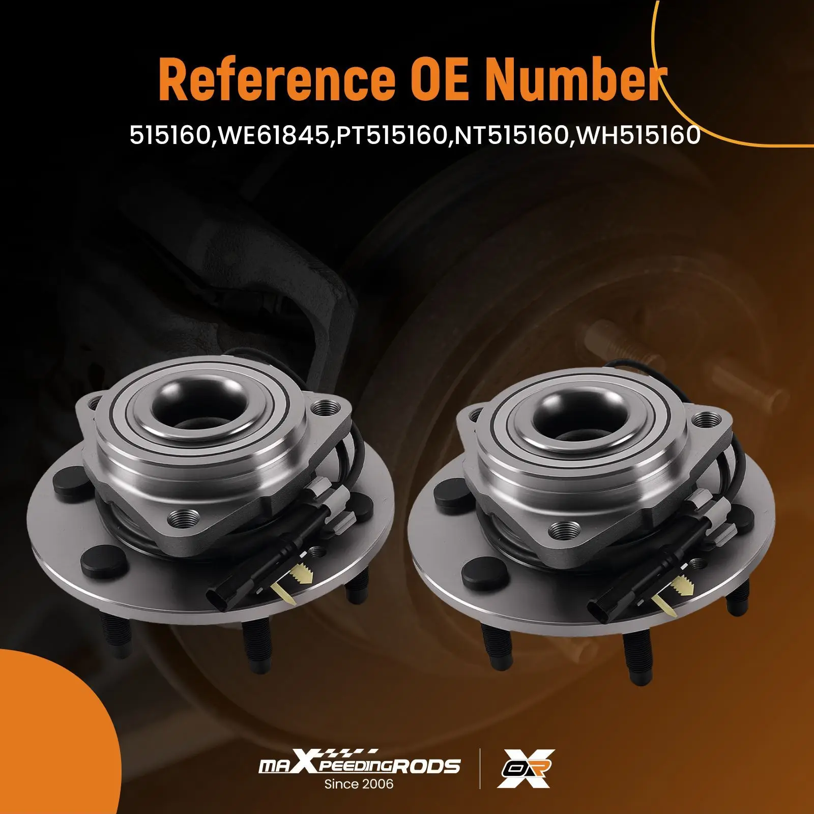 Front Wheel Bearing Hub Kit for Tahoe/Suburban/Yukon 2015-2020 515160 4WD