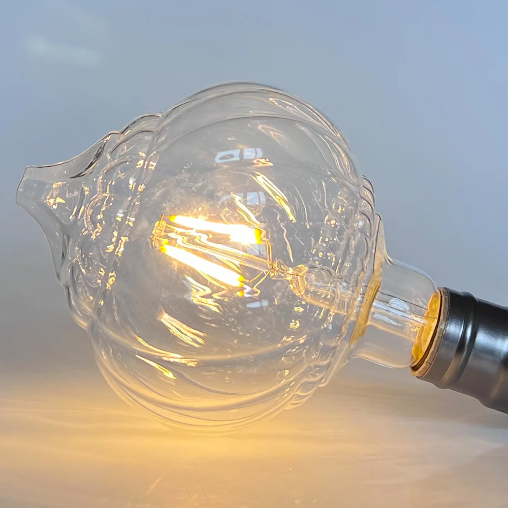 TIANFAN E27 Vintage Led Bulb G125 Lantern 4W 2700Kelvin Not Dimmable 220-240V E27 Specialty Decorative Light Bulb