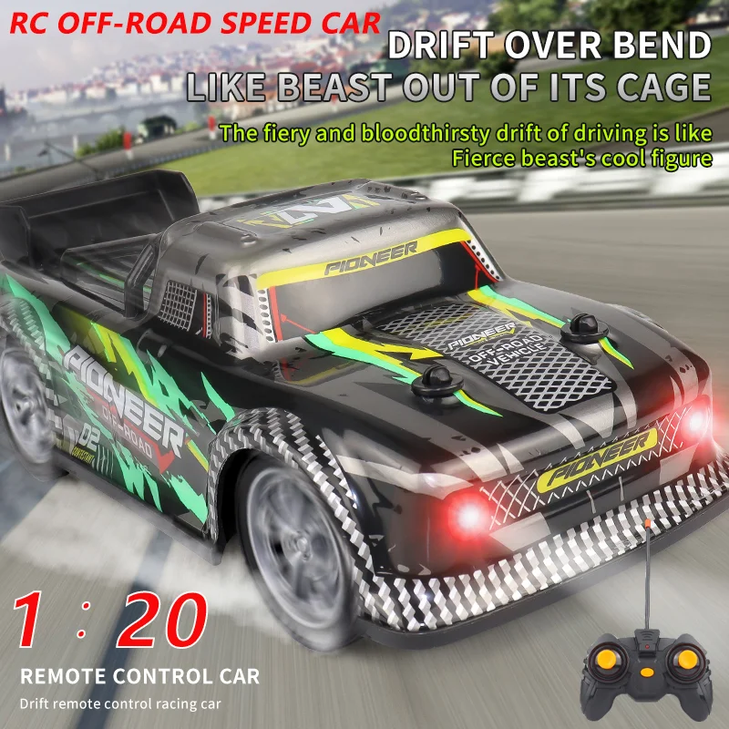 

Совершенно новый 1:20 4WD RC внедорожный дрифт-автомобиль со светодиодной подсветкой и дистанционным управлением, высокоскоростная конкурентоспособная гоночная игрушка для детей, подарок для взрослых