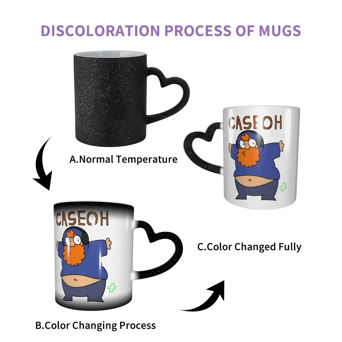 Caseoh Merch New Logo Mug Funny Ceramic Coffee Cups Tea Mugs Milk Cup Drinkware Gift for Woman Man