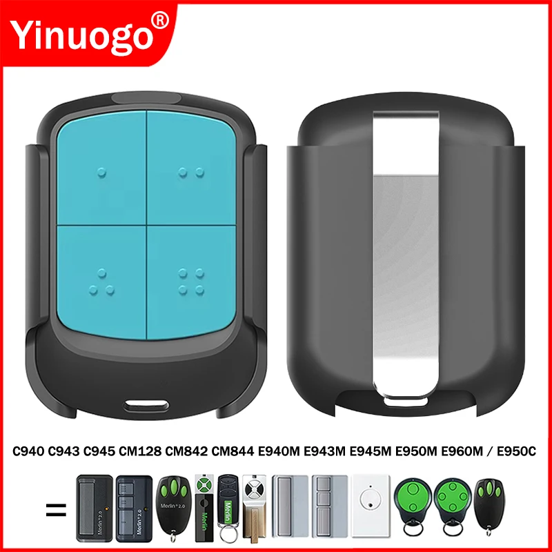 

E950C MERLIN E960M E950M E945M E943M E940M C945 C943 C940 CM844 CM842 CM128 Garage Door Remote Control 433MHz Programming Opener