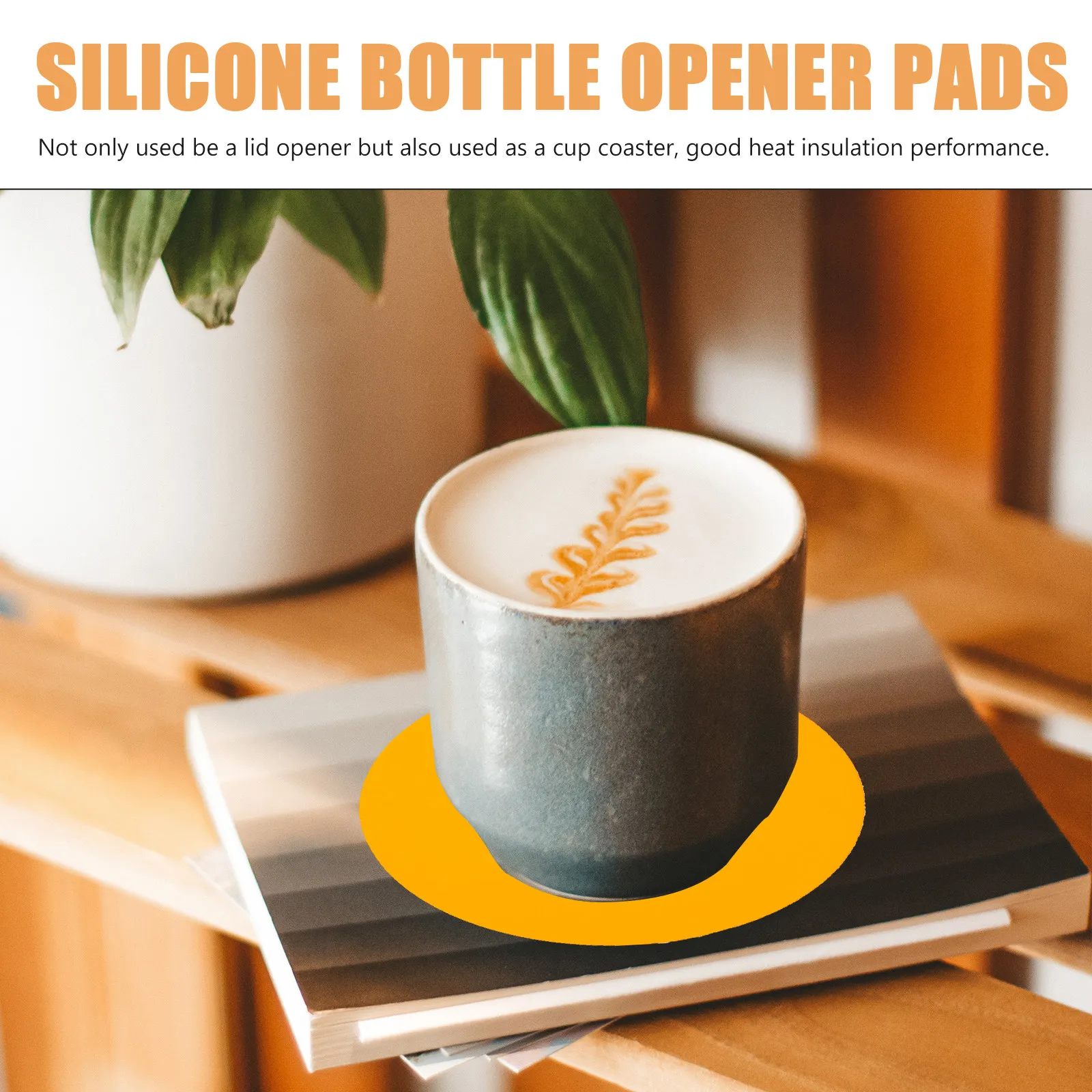 5Pcs Bright Color Silicone Jar Opener Gripper Pads Multi-Function Non-Slip Coaster Bottle Opener Heat Insulation Kitchen