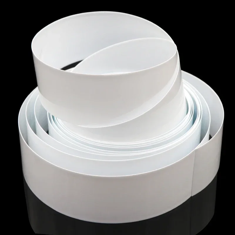 1m~20m PVC Heat Shrink Tube 18650 Lipo Battery Pack 12mm ~ 250mm Insulated Protection Film Wrap lithium Case Cable Sleeve White