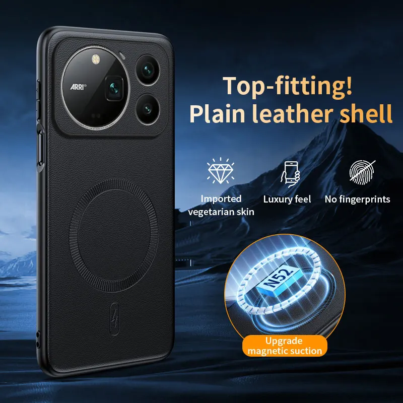 Hülle für Honor Magic 9 Pro Max, magnetische Leder-Schutzhülle, Anti-Fingerabdruck, rutschfest, PC+TPU – Detail 23