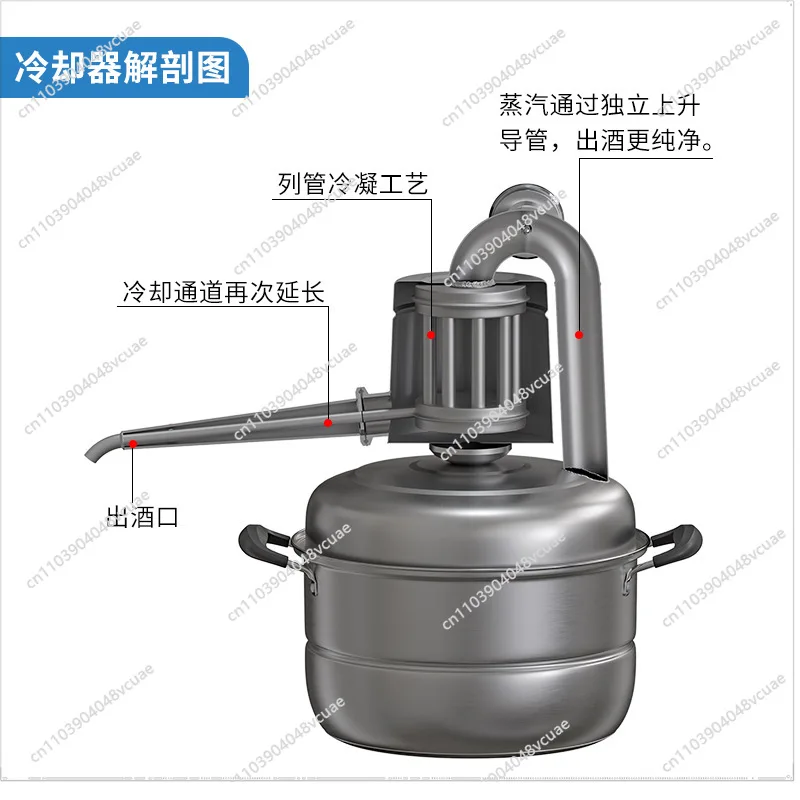 For Household Brewing Equipment Small Baijiu Distiller Distilling Hydrosol Roasting Homemade Fruit Wine Shochu