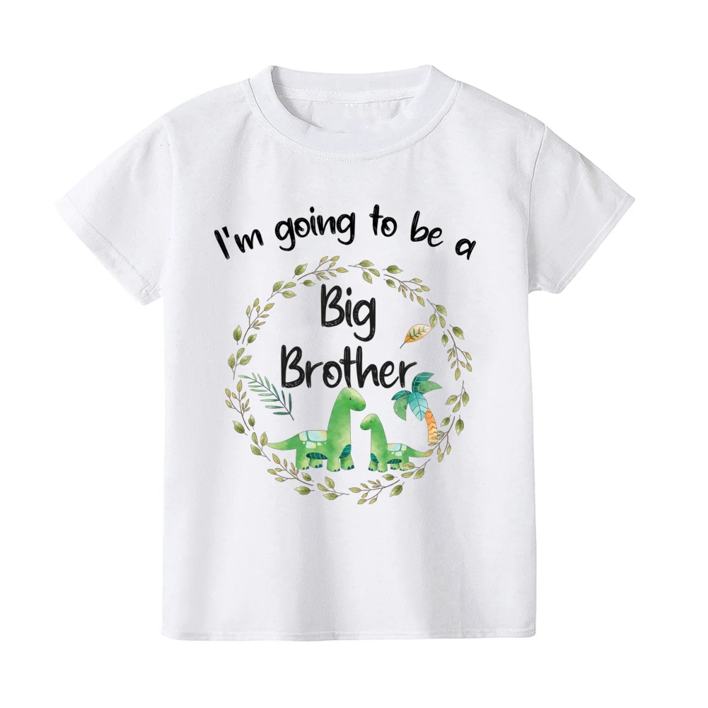 Kids T-Shirt 2024 Becoming Big Brother Chhild T-shirt Baby Announcement Shirts Boy Clothes Toddler T Shirt Tops Kid Outfits