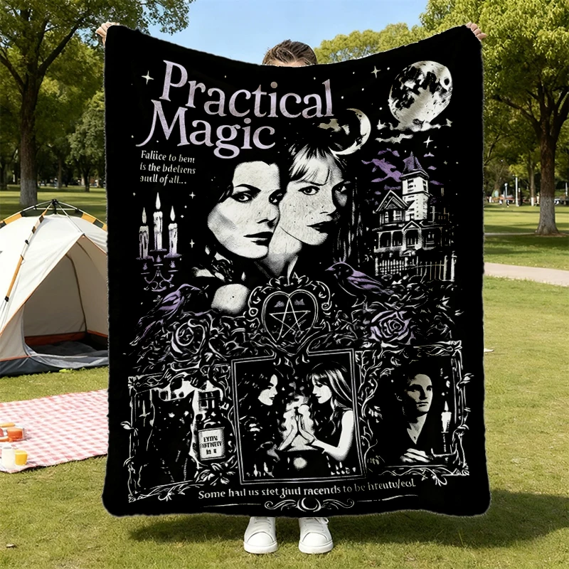  Practical Magic Flannel Blanket, Sally Gillian Owens Flannel Throw, Practical Magic 1998 Cozy Blanket, Pr