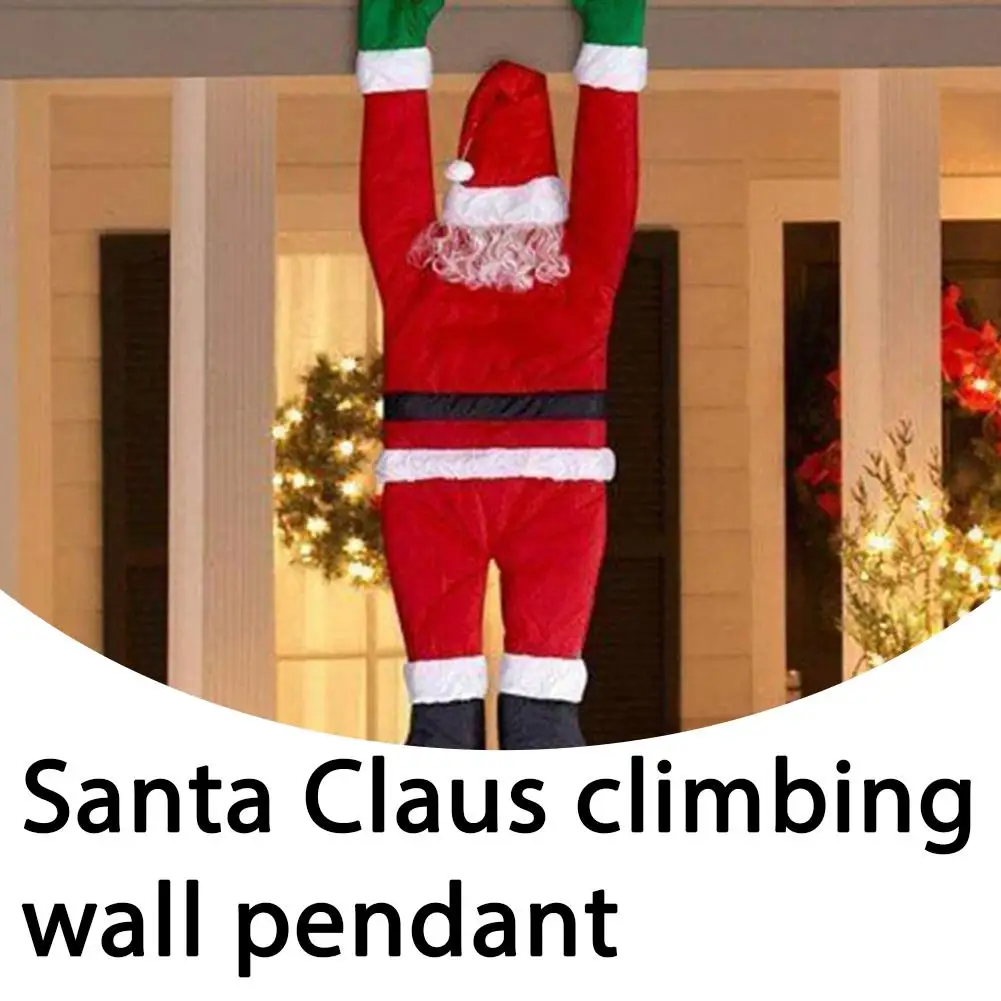 

Альпинистский Санта-Клаус для альпинизма на окно, балконе, крышу, дымохода, домашнего рождественского украшения, подвесной Санта-Клаус, уличный декабрь I6I0