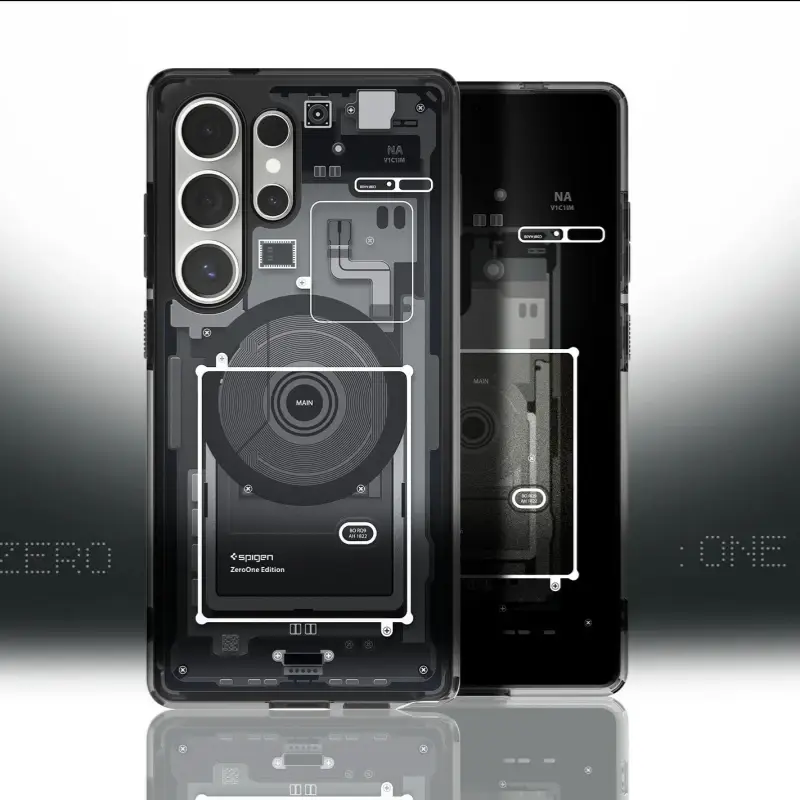 غطاء مغناطيسي Spigen Ultra Hybrid Magfit Zero One Designs لسامسونج جالاكسي S26 S25 Ultra S24 S23 S22 Plus متوافق مع Magsafe