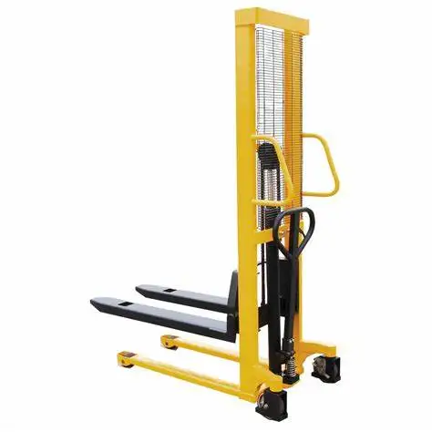 Manual Stacker Hydraulic Jack, 1.5ton*1.6m Hand Truck Forklift Manual Pallet Stacker