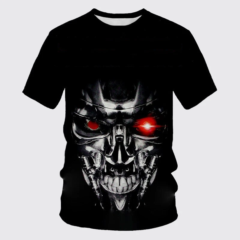 New Terminator T-Shirts 3D Print Streetwear Men Women Casual Fashion Oversized Short Sleeve T Shirt Kids Tees Tops Man Clothing