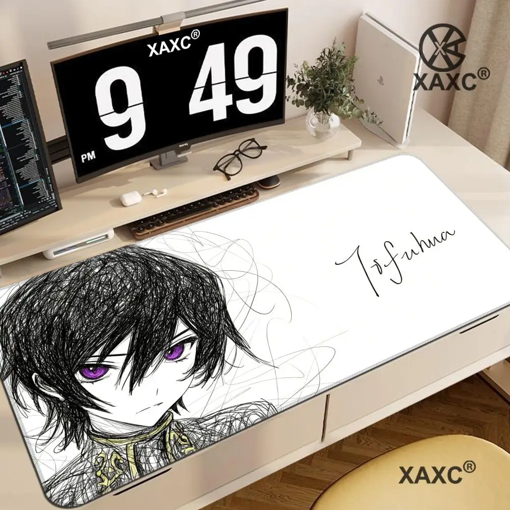C-Code Geass Mouse tapis de souris xxl Pad Home Office Large Mouse Pad Gamer Waterproof Rubber Desk Mat Computer Mouse Pad XAXC