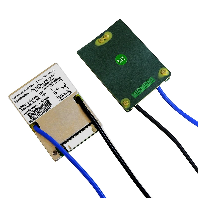 36 в 10S 15A литий-ионная батарея BMS PCM заряжается и разряжается на том же порте