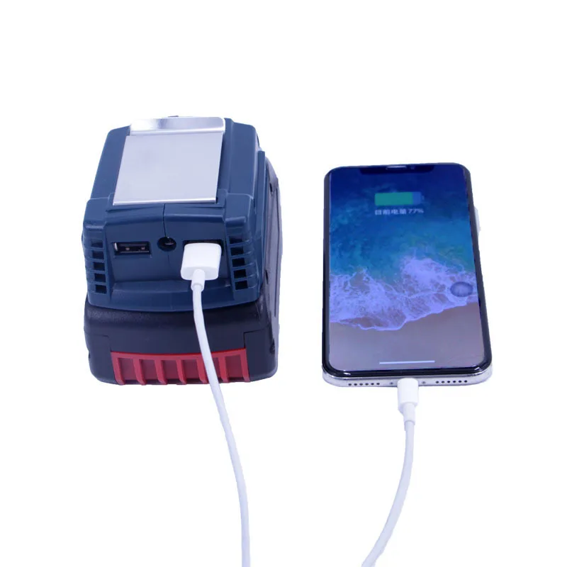 Substituição dupla usb adaptador para bosch GAA18V-24 para bosch 18v li-ion bateria conversor ferramenta elétrica parte com luz indicadora