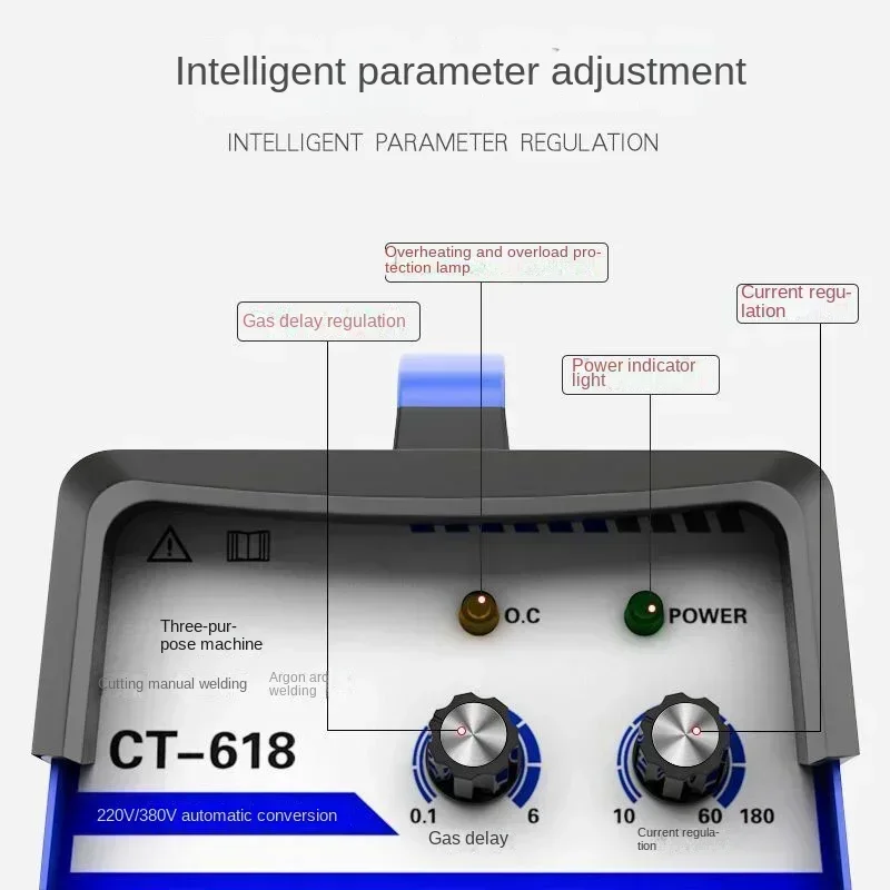 Excellent 3 In 1 CT618 Multifunctional Three-purpose Electric Welding Argon Arc Welding Machine Plasma Cutting Machine 220V
