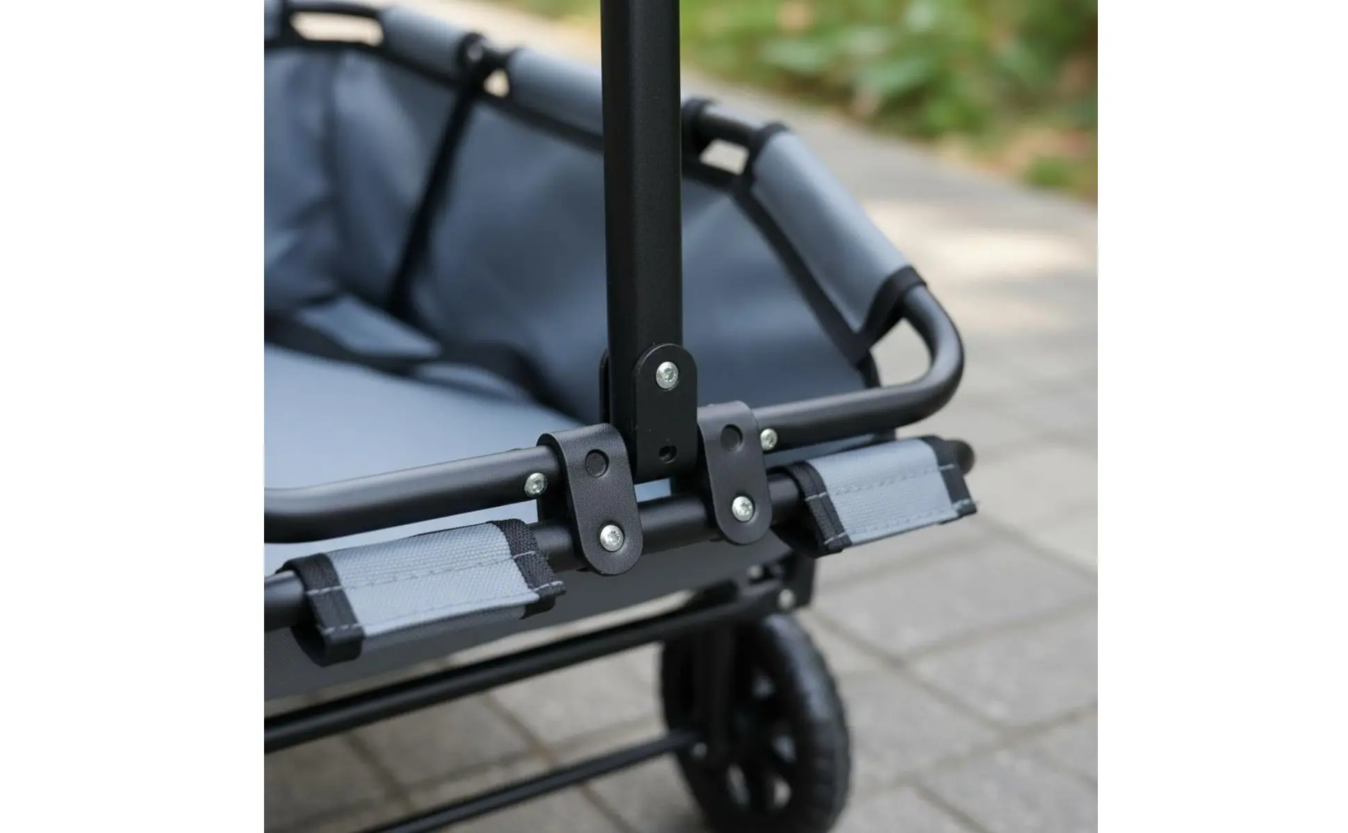 Lightweight Pet Pull Wagon Portable Foldable Pet Trolley 4-Wheel Dog Wagon Adjustable Handle Foldable Dog Carrier
