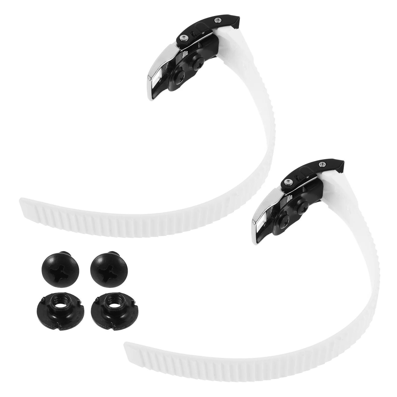 1 زوج الأسطوانة تزلج مشبك حزام المهنية حذاء التزلج تحديد أداة الثقيلة البلاستيكية استبدال حزام سهلة التركيب لا أدوات