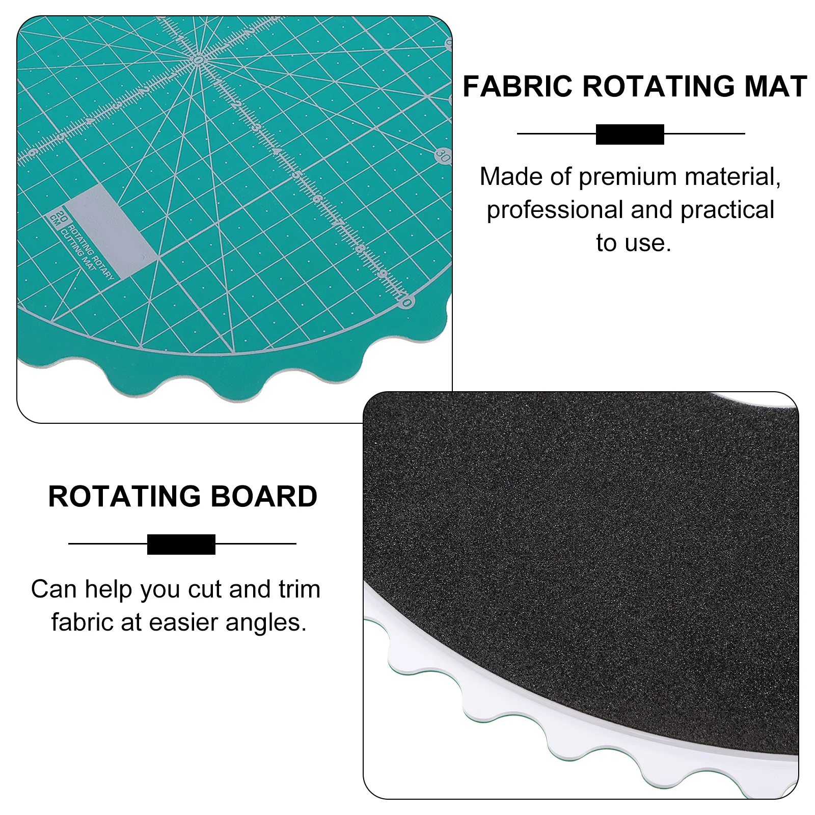 

1pc Rotating Cutting Mat Self-Healing Fabric Rotary Board Round Turntable Mat For Craft Lovers Easy Angle Trimming Sewing Tools