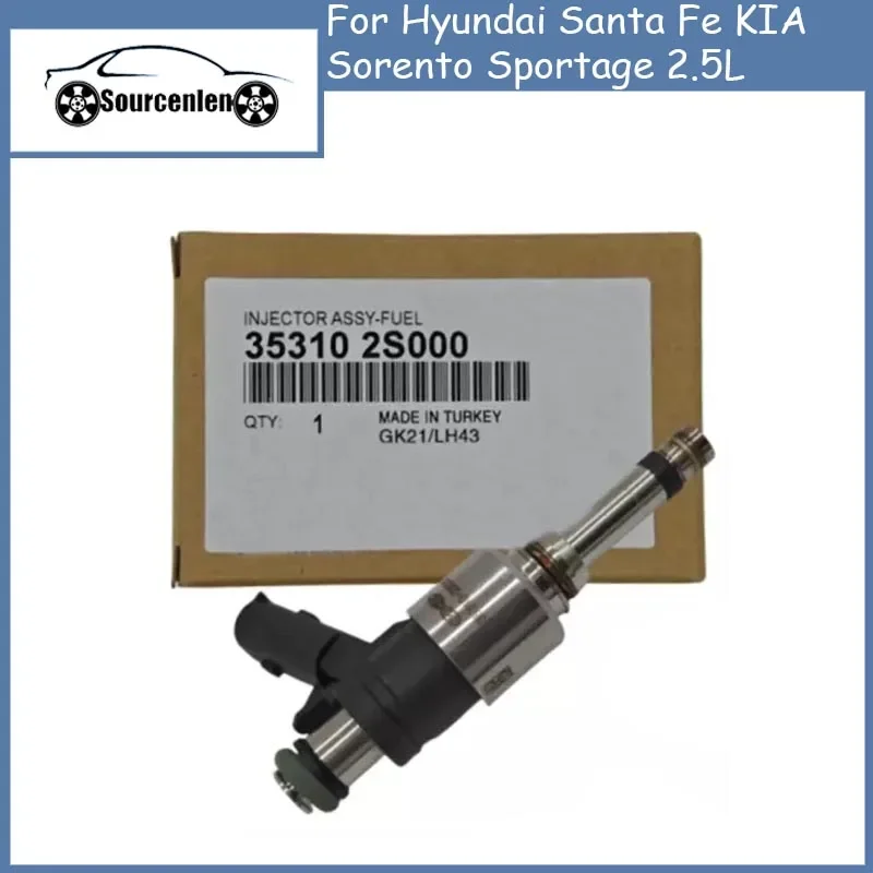 Genuine Fuel Injector for Hyundai Santa Fe KIA Sorento Sportage 2.5L 35310-2S000 353102S000