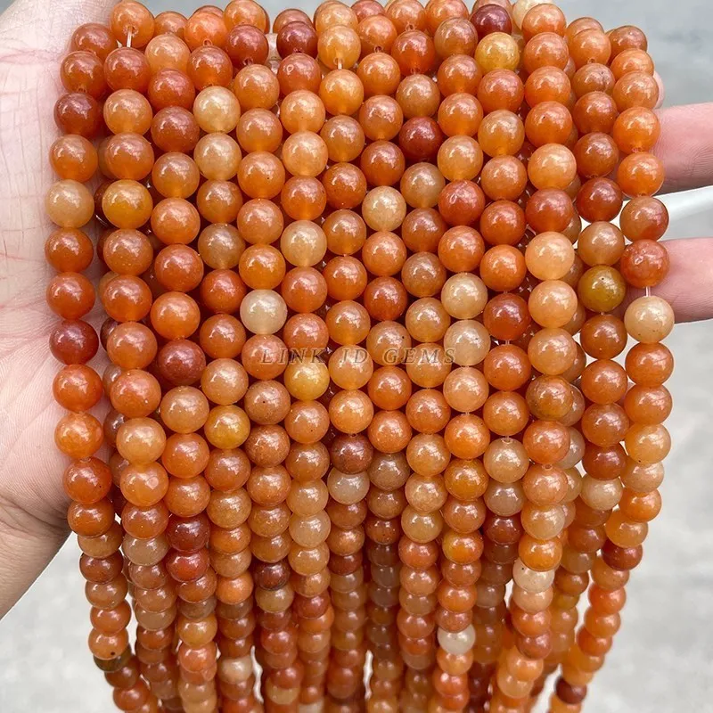 Natural Stone Red Aventurine Beads Loose 15\