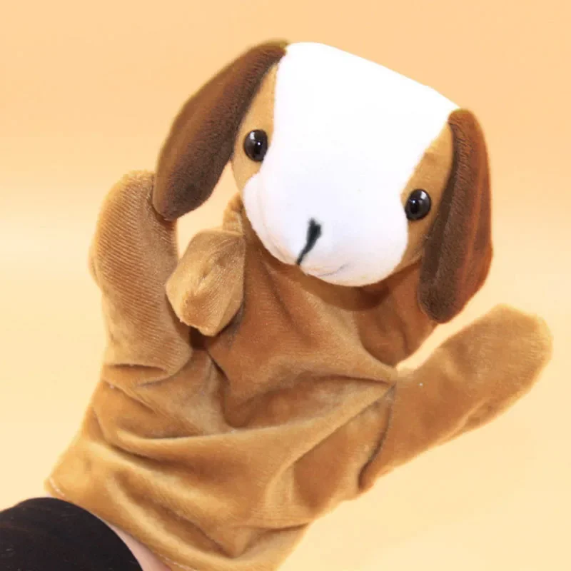 Finger Puppets Animals Cotton Hand Puppet Toys Glove Finger Puppet Dog Animal Plush Toys for Children Birthday Gift  Funny