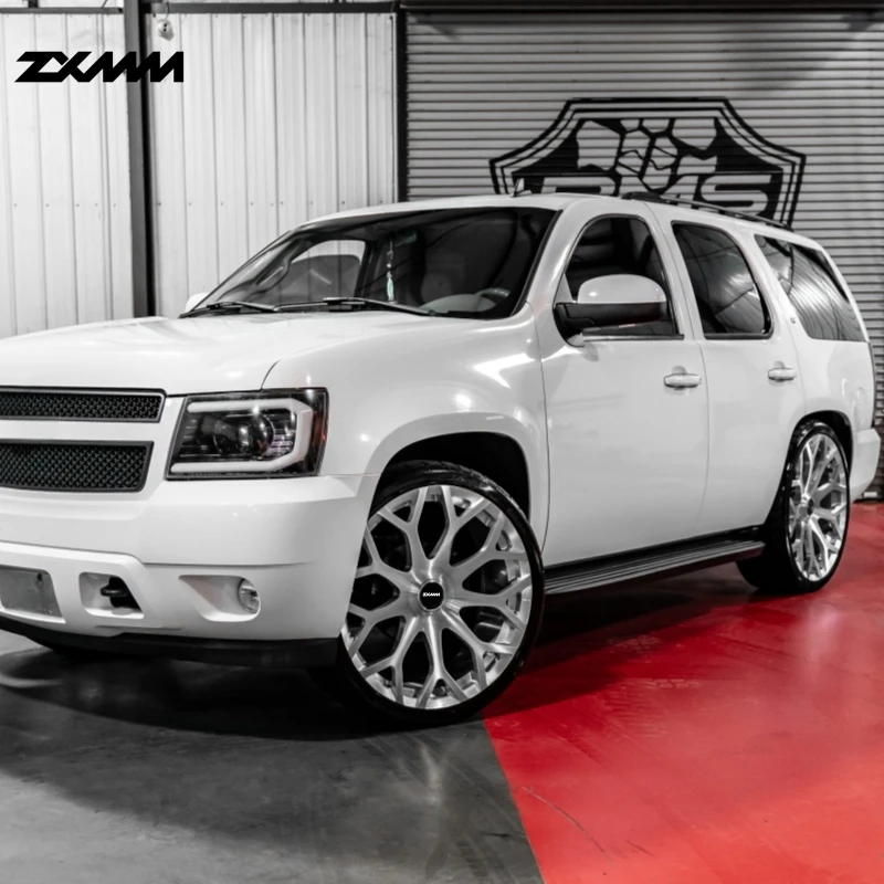 عجلات ZXMM مخصصة مزورة 18-24 بوصة عجلات كروم من سبائك الألومنيوم 5x112 5x114.3 5X130 5x120، مناسبة للنوع 3 Y