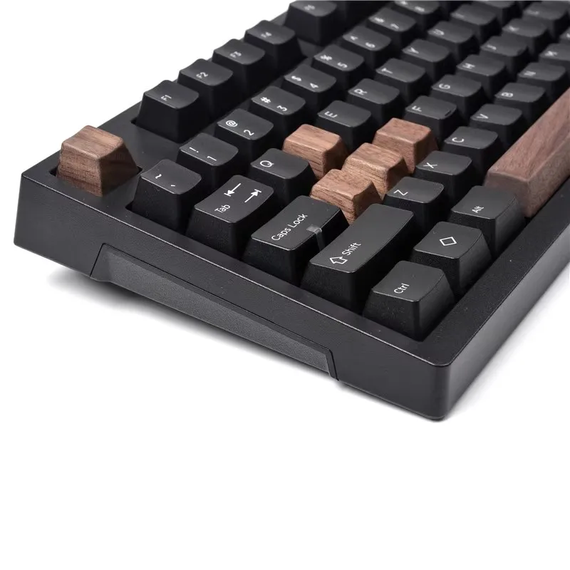 1pc Walunt Wood Keycap OEM Profile Key Caps For MX Mechanical Keyboard R4 R3 R2 R1 WASD Arrow Keys 6.25u SpaceBar 1.25U 1.75U