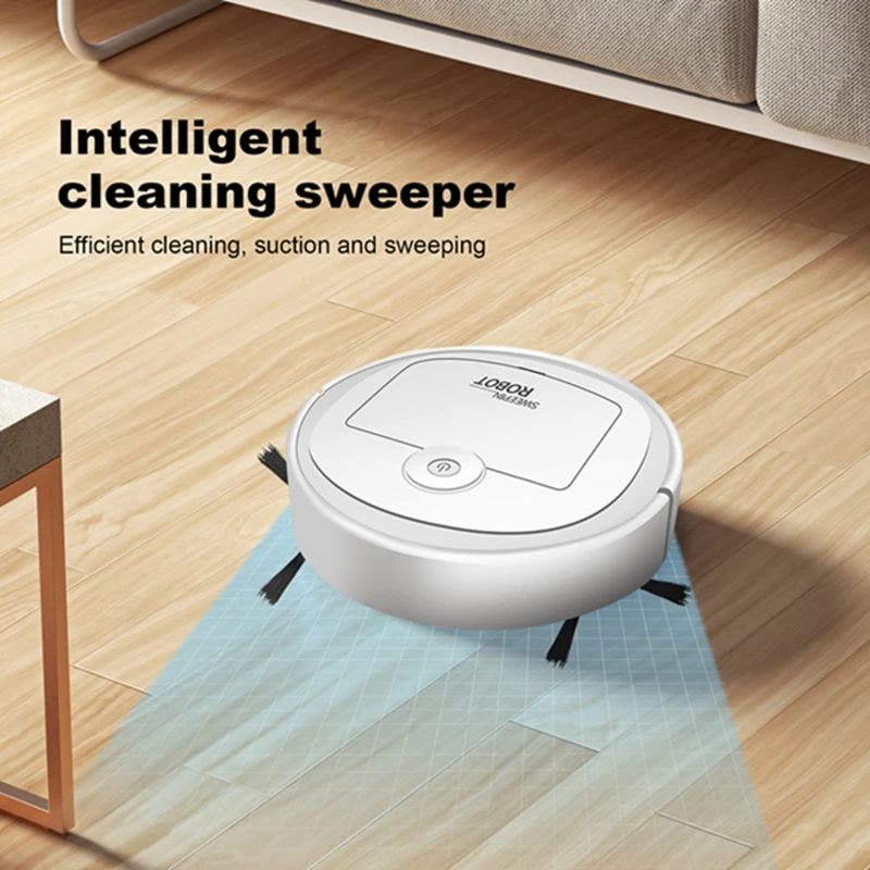 Robotic Vacuum Intelligent Low Noise Floor Sweeper Dust Catcher Carpet Cleaner
