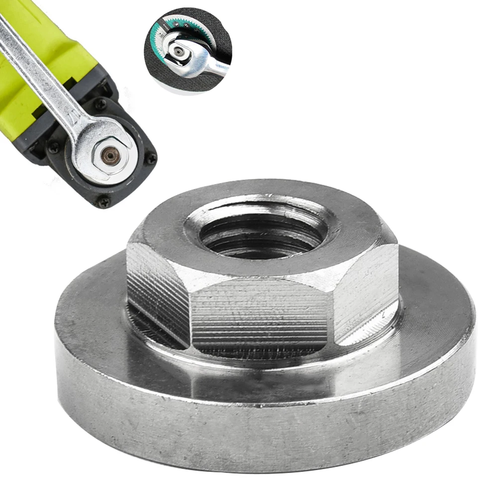 Angle Grinder Nut Silver Stainless Steel Hexagon Nut Pressure Plate and Slip for 100 Type Angle Grinder Angle Grinder