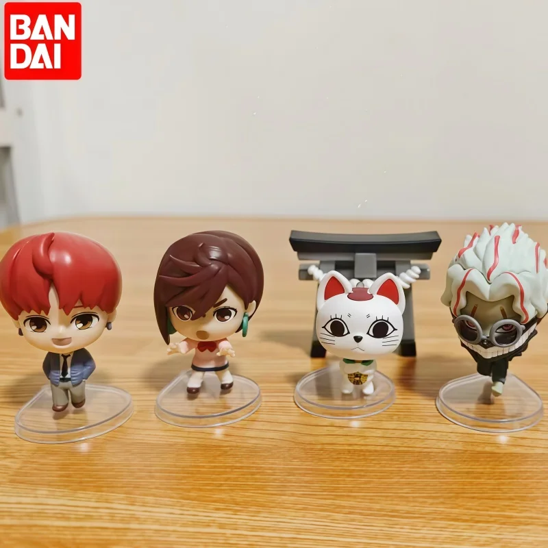 Коллекционная мини-фигурка Bandai Dandadan Gashapon 4,5 см: Джин Энджоджи, аниме-фигурка для декора рабочего стола, для взрослых коллекционеров аниме