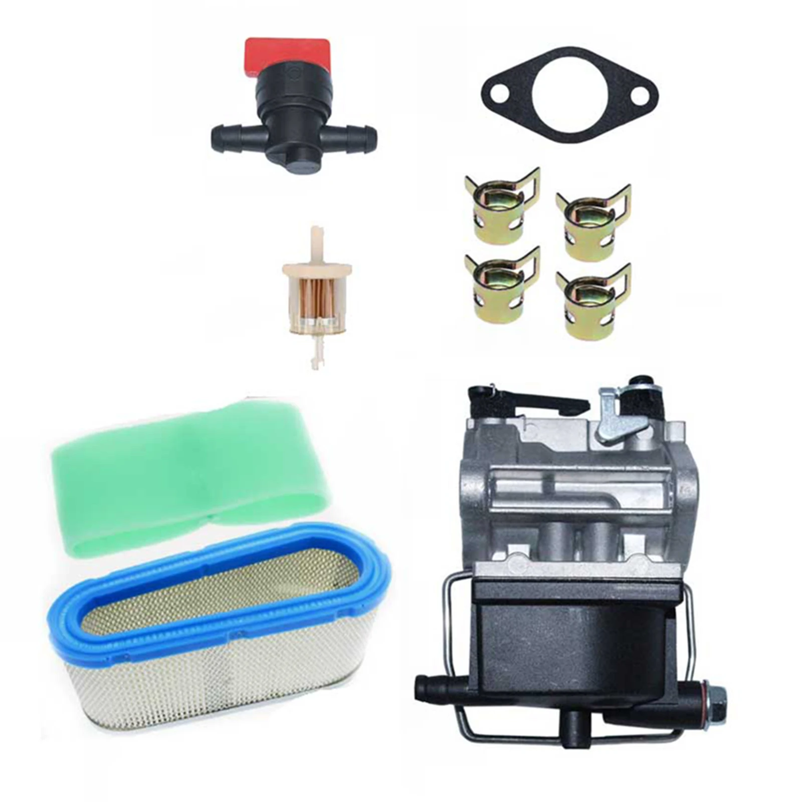 Carburador Air Filter Kit para Tecumseh Trator Garden Tool Parts Ohv110 Ohv115 Ohv120 Ohv125 Ohv130 Ohv135 Ov358ea
