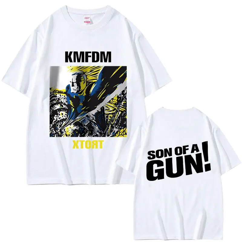 Rock Band KMFDM XTORT Double Sided Print T-shirt Men Women Fashion