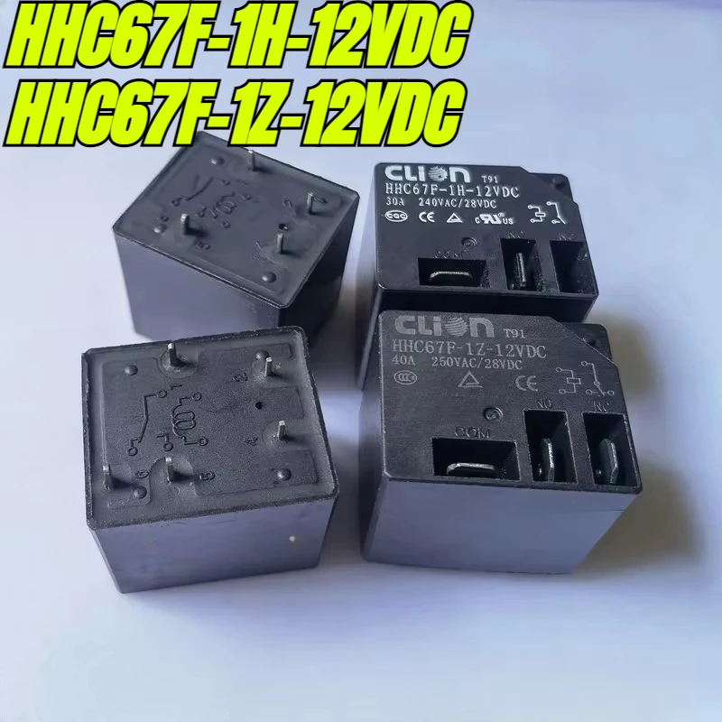 （Brand New Original）1pcs/lot 100% original genuine relay:HHC67F-1H-12VDC HHC67F-1Z-12VDC 4-5pins 30A 40A