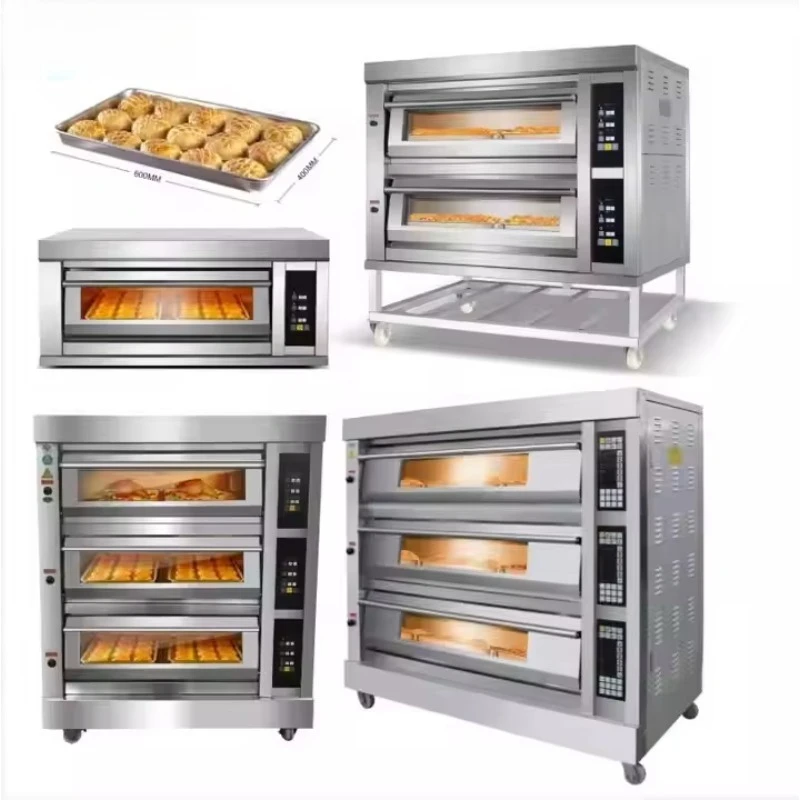 

Customized Industrial Commercial Bakery Electric and Gas Deck Oven Practical For Pizza Bread Shop