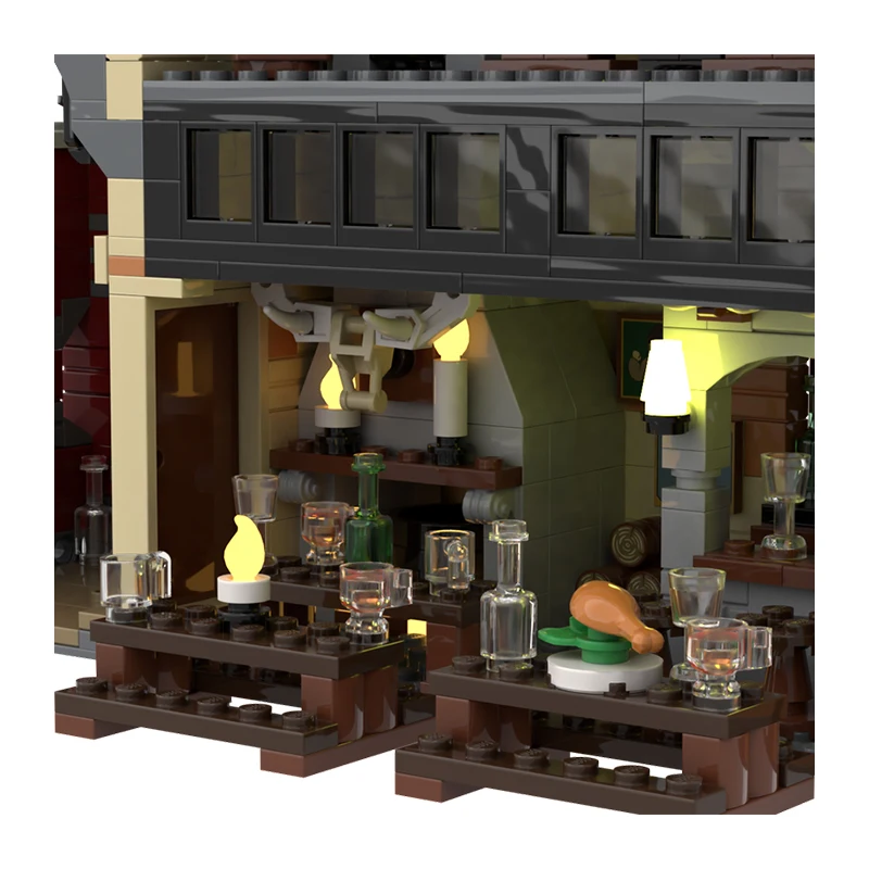 1389 Piezas Juego de Construcción Modular MOC Personalizable, Bloques Educativos Populares, Ladrillos de Diseño para Niños, Modelo Simple, Juguete DIY, Regalo de Navidad