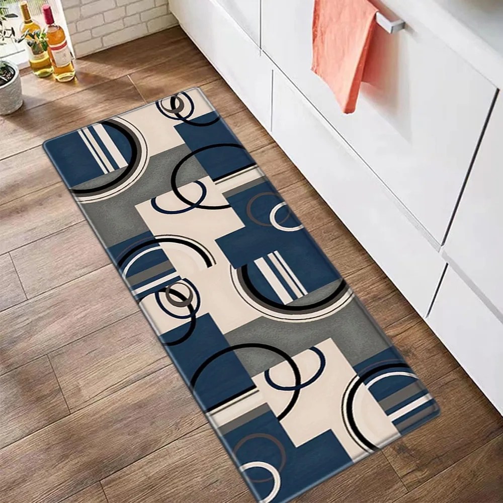 Abstract geometry printing pattern bedroom living room kitchen sanitary home decoration carpet mat