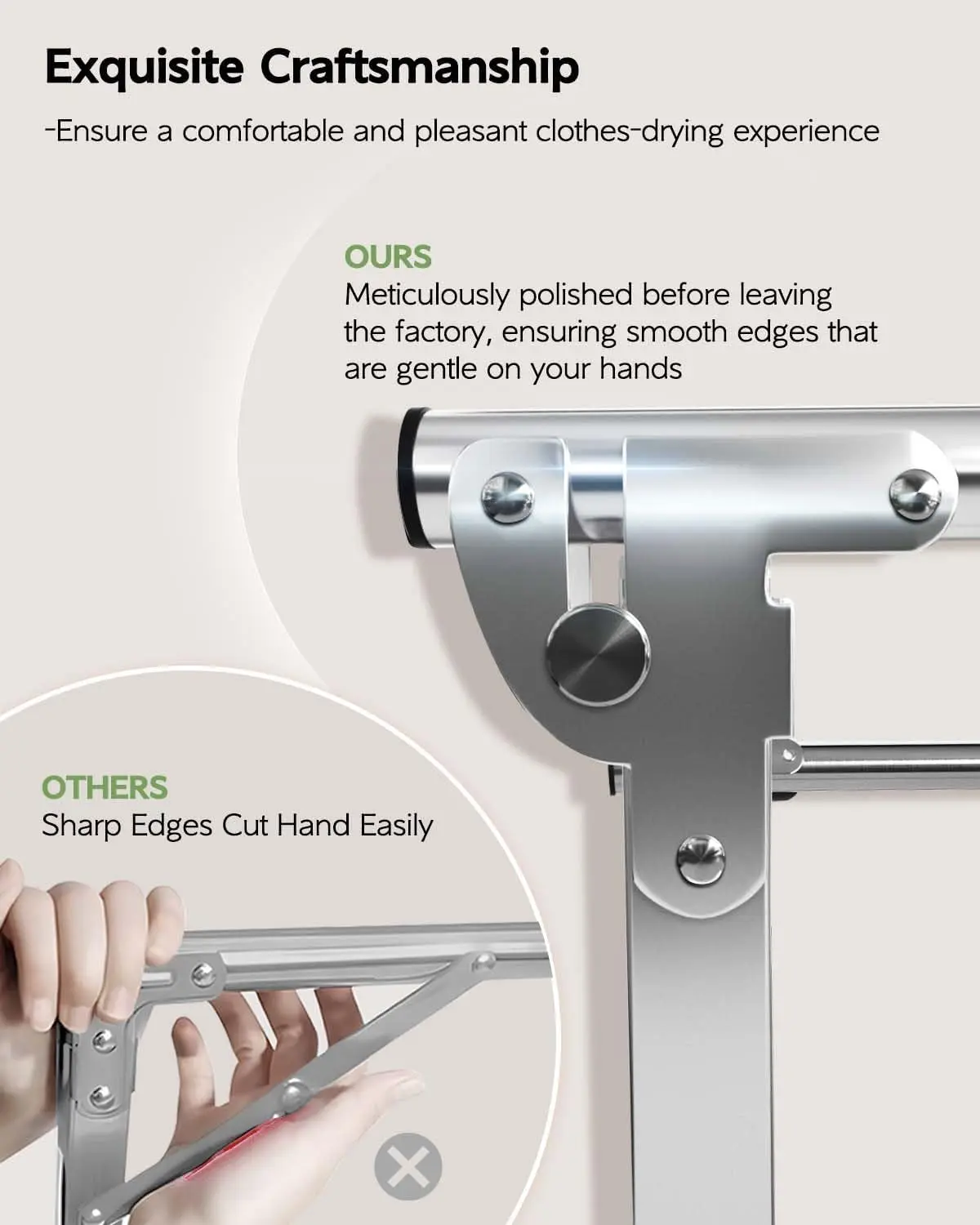 Clothes Drying Rack 95 Inches Folding Outdoor Indoor, Drying Rack Clothing Collapsible, Foldable Laundry Drying Rack, Heavy Duty