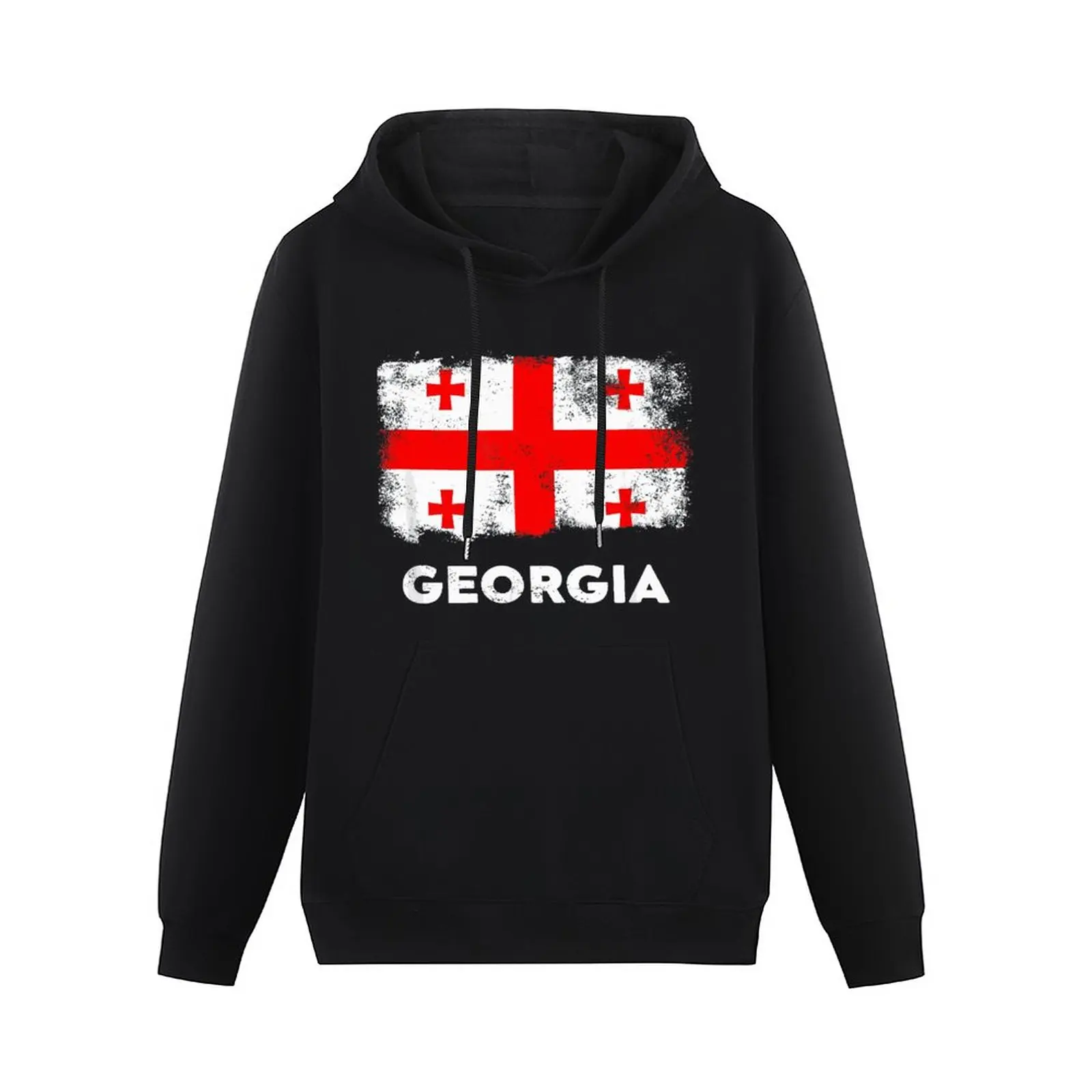 

Мужские и женские толстовки с флагом Грузии, грузинская карта страны, пуловер с капюшоном в стиле хип-хоп, хлопковая толстовка унисекс