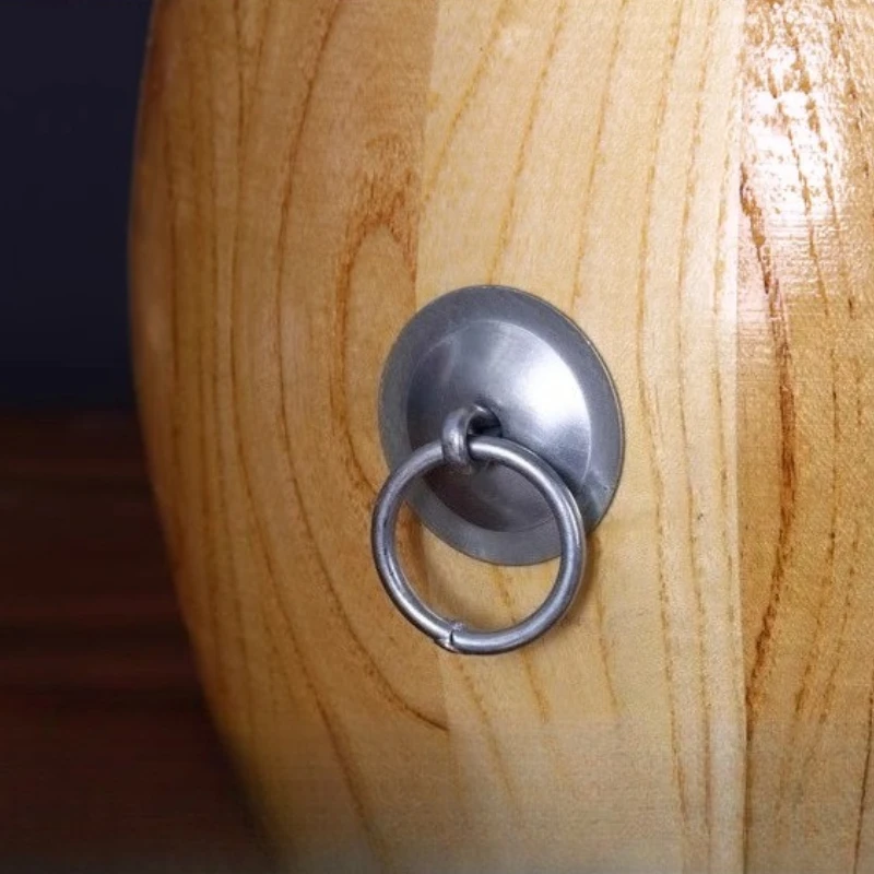 طبلة القاعة الخشبية مقاس 6.5 بوصة براميل من جلد البقر ذات النبرة العالية لقاعة الأوبرا الشعبية أداة طبلة الموسيقى الصينية التقليدية