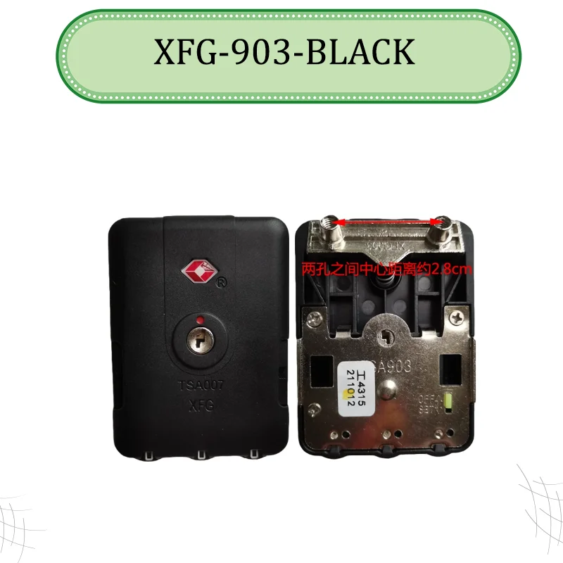 XFG-903 Luggage Customs Lock and Portable Anti-Theft Lock Combo Lightweight and Portable Portable Anti-Theft